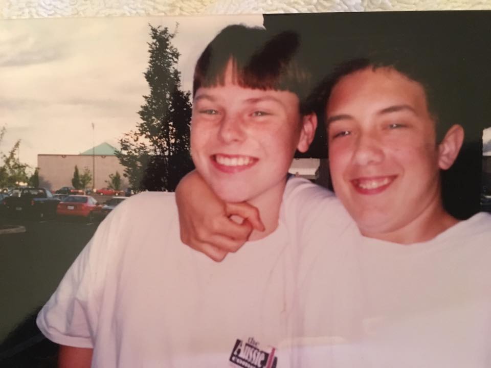 Kevin (left) and Jay (right) as kids